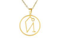 XJPXGIND Archangel Uriel Symbol Necklace Religious Protection Amulet Jewelry for Men Women Wholesale