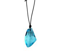 XJPXGIND Classic Tv Series H2o Necklace Fashion Resin Moonstone Pendant Just Add Water Blue Stone Mako Mermaid Jewelry Film Gift