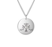 XJPXGIND Damballah Veve??The Primordial Creator of All Life Pendant Necklace Voodoo Amulet Stainless Teel Necklaces
