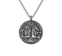 XJPXGIND Death God Anubis Pendant Necklace Egyptian Pyramids Amulet Necklace for Men Women Vintage Jewelry Wholesale