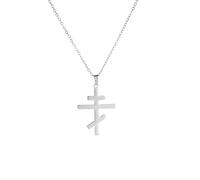 XJPXGIND Eastern Orthodox Cross Vintage Necklace Church Symbol Cross Pendant Religious Jewelry Amulet Gifts