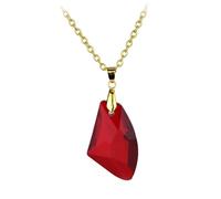 XJPXGIND Fashion Movie Charm Sorcerer Philosopher's Magic Stone Necklace Red Acrylic Pendant Potter Jewelry For Men Women Gifts