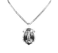 XJPXGIND Goth Saint Michael Protect Us Pendant Amulet Necklace Women Men Archangel Religious Necklaces Jewelry