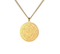 XJPXGIND King Prophet Solomon Seal Necklace Star of David Religious Protection Amulet Jewelry