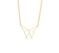 XJPXGIND Lindo pequeño pequeño colgante de mariposa hueca collar para mujeres cadenas collares Boho Joyería Regalo de boda Collier Regalos de moda