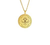 XJPXGIND Money Talisman of Mammon Pendant Necklace Wealth Abundance Amulet Spiritual Jewelry Necklace