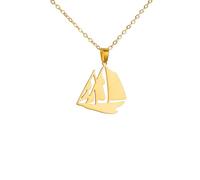 XJPXGIND Nautical Sailboat Necklace Sea Lover Ocean Vacation Ship Pendant Sailing Beach Captain Sailor Gifts