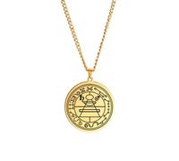 XJPXGIND Protection Secret Seal of Solomon Jewelry Wealth Fortune Amulet Pendant Necklace Talisman Necklace