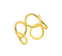 XJPXGIND Retro Exagerado Anillos Huecos Abiertos Para Mujeres Hombres Anillo de Color de Oro Boda Joyería Impermeable Regalo anillos Regalos de Moda