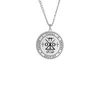 XJPXGIND Seal of Archangel Raziel Secret of God Amulet Pendant Necklace Sefer Raziel HaMalakh Talisman Jewelry