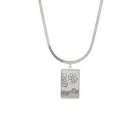 XJPXGIND Snake Chain Tarot Necklace Suit of Pentacles Pendants Spiritual Jewelry for Witchy Men Women Choker