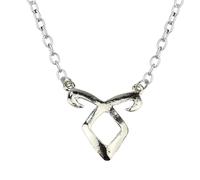 XJPXGIND The Mortal Instruments City Of Bones Necklace Angelic Power Rune Shadowhunters Silver Color Symbol Pendant Jewelry Men Wholesale