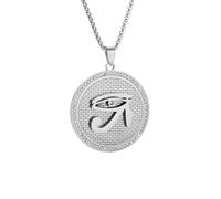 XJPXGIND unisex gothic necklace Ancient Egyptian Fashion Eye of Horus Medal Pendant Necklace Men's and Women's Personalized Ethnic Style Jewelry congratulations gifts