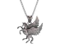 XJPXGIND unisex gothic necklace Ancient Greek Mythology Pegasus Necklace Pendant Suitable for Men and Women Retro Punk Personalized Jewelry Gifts congratulations gifts