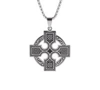 XJPXGIND unisex gothic necklace Celtic Cross Irish Knot Pendant Necklace for Men Women Vintage Nordic Good Luck Keeper Jewelry congratulations gifts