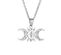 XJPXGIND unisex gothic necklace Celtic Knot Luna Witchcraft Witch Knot Pendant Necklace for Men and Women Irish Lucky Jewelry congratulations gifts