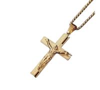 XJPXGIND unisex gothic necklace Christian Jesus Cross Pendant Necklace Amulet for Men Women Prayer Church Daily Accessories Gifts congratulations gifts