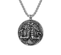 XJPXGIND unisex gothic necklace Classic Ancient Egyptian Pharaoh Horus and Anubis Pendant Necklace For Men Boys Gothic Unique Chains Wholesale congratulations gifts