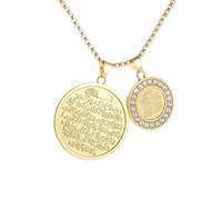 XJPXGIND unisex gothic necklace Classic Islamic Religious Quran Allah Pendant Necklace for Men Women Fashionable Arabic Ramadhan Jewelry congratulations gifts