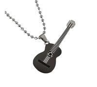 XJPXGIND unisex gothic necklace Classic Men's Guitar Necklace Pendant Hip Hop Music Rock Style Necklace Steel Jewelry Gift congratulations gifts