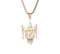 XJPXGIND unisex gothic necklace Clown Skull Necklace Pendant for Men Fashion Goth Rock Hip Hop Party Cool Jewelry Accessories congratulations gifts