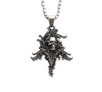 XJPXGIND unisex gothic necklace Creative Retro Skull Pendant Men's Punk Gothic Death Skulls Necklace Unique Motorcycle Amulet Jewelry Wholesale congratulations gifts
