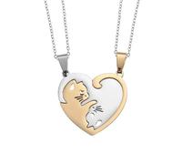 XJPXGIND unisex gothic necklace Cute Cat Pendant Hug Necklace Suitable for Fashion Couple Necklace Men and Women Friendship Pet Gift congratulations gifts