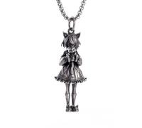 XJPXGIND unisex gothic necklace Exquisite Cute Cat and Girly Pendant Necklace Suitable for Boys and Girls Fashion Personality Cosplay Animation Lovers Gift congratulations gifts