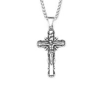 XJPXGIND unisex gothic necklace Fashion Crucifix Jesus Christ Pendant Necklace For Men Women Gothic Vintage Charm Amulet Jewelry Accessories congratulations gifts