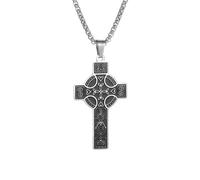 XJPXGIND unisex gothic necklace Irish Celtic Knot Cross Pendant Necklace for Men Women Fashion Lucky Amulet Jewelry congratulations gifts