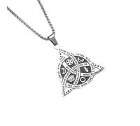 XJPXGIND unisex gothic necklace Nordic Rune Celtic Knot Necklace Men Pendant Valknut Pagan Men Scandinavian Jewelry Punk Gift congratulations gifts