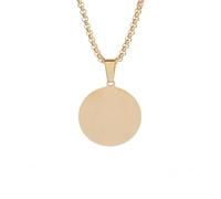 XJPXGIND unisex gothic necklace Polished Round Medal Pendant Necklace Men's and Women's Daily Leisure Place Party Ornaments Can Diy Unique Gifts congratulations gifts