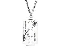 XJPXGIND unisex gothic necklace Punk Hip Hop Music Band Judas Priest Necklace Shape Pendant For Men Women Chain Necklace Friendship Gift Jewelry Wholesale congratulations gifts
