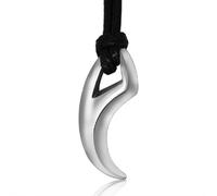 XJPXGIND unisex gothic necklace Punk Hip Hop Wolf Tooth Leather Rope Pendant Necklaces For Men Women Fashion Animal Amulet Jewelry Wholesale congratulations gifts
