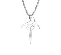 XJPXGIND unisex gothic necklace Retro Gothic Mysterious Ghost Death Band Symbol Pendant Necklace for Men and Women Punk Hip Hop Jewelry congratulations gifts