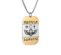 XJPXGIND unisex gothic necklace Scarab Horus Ankh Protection Symbol Pendant Necklace for Men and Women Ancient Egyptian Lucky Amulet Jewelry congratulations gifts