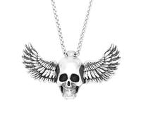 XJPXGIND unisex gothic necklace Unique Vintage Domineering Skull Pendant Necklace With Wings 316L Fashion Heavy Party Jewelry Gifts congratulations gifts