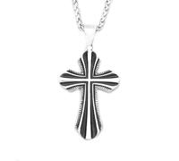 XJPXGIND unisex gothic necklace Unique Vintage Simple Cross Pendant Necklace Punk Hip Hop Fashion Religion Amulet Jewelry Male Gifts Wholesale congratulations gifts