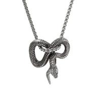 XJPXGIND unisex gothic necklace Vintage 316L Snake Pendant Necklace Punk Hip Hop Biker Long Snake Necklace Men Fashion Jewelry Gift Wholesale congratulations gifts