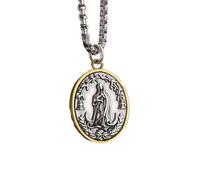 XJPXGIND unisex gothic necklace Vintage Catholic Style Medal Pendant Necklace for Men Women Church Wear Prayer Jewelry Amulet Gift congratulations gifts