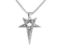 XJPXGIND unisex gothic necklace Vintage Creative Devil Eye Pentagram Pendant Necklace For Men Quality Fashion Charm Jewelry Gifts Wholesale congratulations gifts
