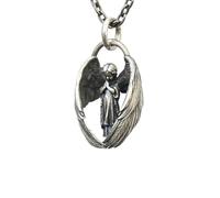 XJPXGIND unisex gothic necklace Vintage Exquisite Praying Cherub Pendant Angel Necklace Suitable for Men and Women Punk Jewelry Gifts congratulations gifts