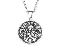 XJPXGIND unisex gothic necklace Vintage God of Death Anubis Pendant Necklaces For Men Women Fashion Egyptian Amulet Jewelry Gifts congratulations gifts
