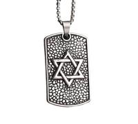 XJPXGIND unisex gothic necklace Vintage Jewish Solomon Star of David Pendant Necklace for Men Hexagon Pendant Fashion Lucky Jewelry congratulations gifts