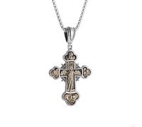 XJPXGIND unisex gothic necklace Vintage St Catholic Patron Saint Cross Pendant Necklace Men's and Women's Fashion Amulet Gift Jewelry congratulations gifts