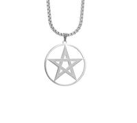 XJPXGIND Witchcraft Pentagram Pendant Necklaces Vintage Amulet Talisman Jewelry for Men