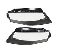 XJPZFC Headlight Covers Compatible with Audi A4 A4L B8 2009 2010 2011 2012, Glass Lens Cover, Polycarbonate Lens Protectors-UV Resistant, Anti-Yellowing, Watertight, Direct OEM Fit No Drilling Require