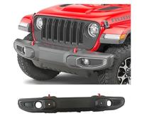 XJPZFC Heavy Duty Front Bumper Bull Bar Guard Shroud Compatible with Jeep, Wrangler JK JL 2007+ L1016 NTRIX, 3/16" Powder Coated Steel Bumper, Outdoor Off-Road Scratch-Proof Bumper Quick-Release Bolt-