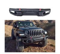 XJPZFC Heavy Duty Front Bumper Bull Bar Guard Shroud Compatible with Jeep, Wrangler JL 2018+, Outdoor Off-Road Scratch-Proof Bumper 3/16" Powder Coated Steel Quick-Release Bolt-on Bumper Kit