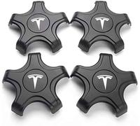 XJQHK 4Pcs Car Hub Centre Caps for Tesla Model 3, Alloy Wheel Centre Dust Rust Proof CoversCar Replacement Styling Accessories